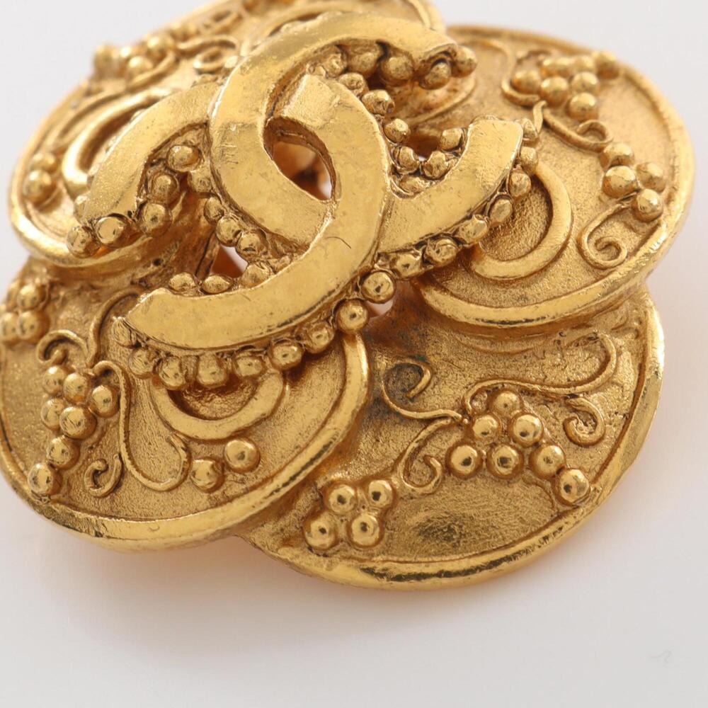 CHANEL Gold Logo Earrings - Picture 8 of 8